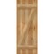 Ekena Millwork Joined Board-n-Batten Shutters w/Z-Bar, Rough Sawn Western Red Cedar, 16 1/8W x 42H, PR RBJ06Z16X042RWR - alternate 3